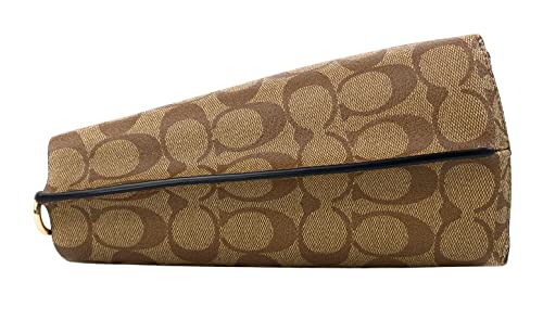 Coach Mollie Bucket Bag 22 in Signature Canvas (Khaki/Black)