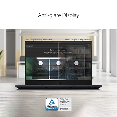 ASUS ExpertBook B5 Thin and Light Business Laptop, 14” FHD, Intel Core i7-1260P, 1TB SSD, 16GB DDR5 RAM, All Day Battery, Enterprise-Grade Video Conference, NumberPad, Win 11 Pro, B5402CBA-XVE75