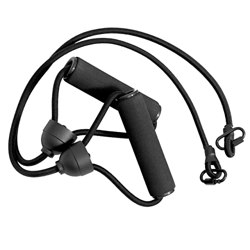 Sunny Health and Fitness Mini Stepper with Resistance Bands, Black