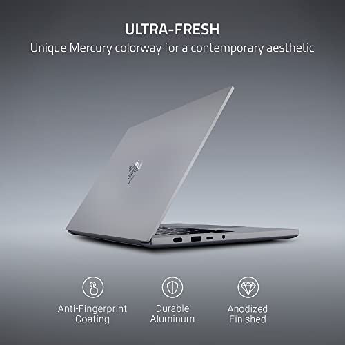 Razer Blade 14 Gaming Laptop: AMD Ryzen 9 6900HX - NVIDIA GeForce RTX 3070 Ti - 14' QHD 165Hz - 16GB DDR5 RAM - 1TB PCIe SSD - Windows 11 - Ultra-Thin - CNC Aluminum - Chroma RGB - Mercury