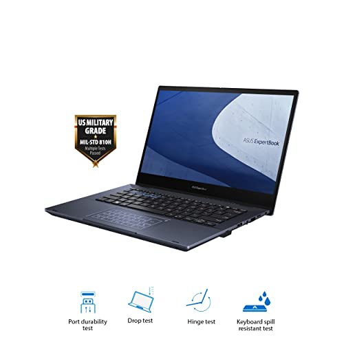 ASUS ExpertBook B5 Thin and Light Business Laptop, 14” FHD, Intel Core i7-1260P, 1TB SSD, 16GB DDR5 RAM, All Day Battery, Enterprise-Grade Video Conference, NumberPad, Win 11 Pro, B5402CBA-XVE75