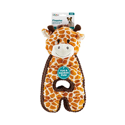 Charming Pet Cuddle Tugs Giraffe Plush Squeaky Dog Toy