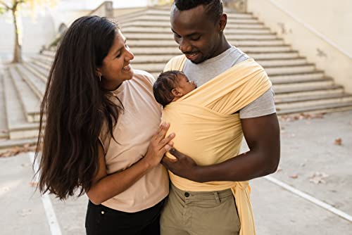 Boba Wrap Baby Carrier - Original Stretchy Infant Sling, Perfect for Newborn Babies and Children up to 35 lbs (Serenity Flax)