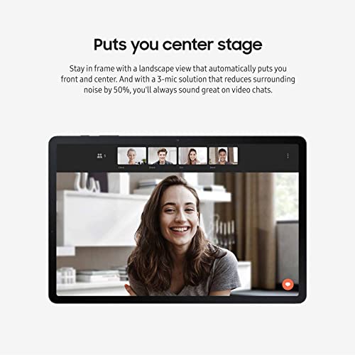 SAMSUNG Galaxy Tab S7 FE 12.4” 256GB WiFi Android Tablet w/ Large Screen, Long Lasting Battery, S Pen Included, Multi Device Connectivity, US Version, 2021, Mystic Silver