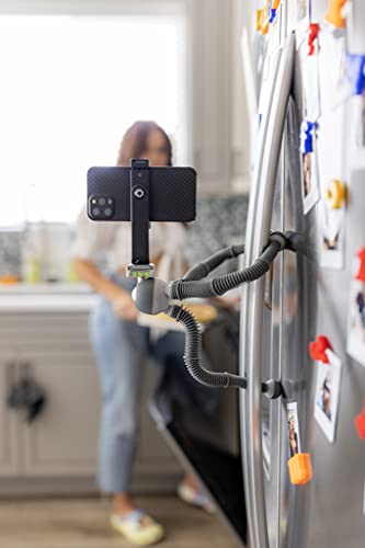JOBY PodZilla Large Kit, Flexible Tripod with GripTight 360 Phone Mount, Phone Tripod from The Creators of GorillaPod, Compatible with iPhone, Smartphones, Action Cameras or Devices up to 2.5Kg, Grey