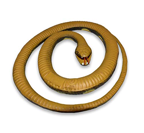 WILD REPUBLIC Rubber Snake, Ball Python Toy, Gifts Kids, 26', Black