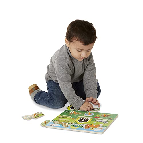 Melissa and Doug Pets Wooden Peg Puzzle (8 pcs)