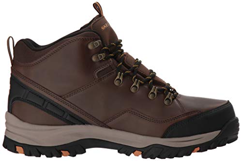 Skechers Men's RELMENT-TRAVEN Hiking Boot, dkbr, 12 Medium US