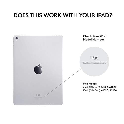 Logitech Slim Folio with Integrated Bluetooth Keyboard for iPad (5th and 6th Generation) - Black