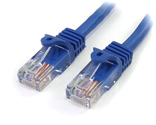 StarTech.com Cat5e Ethernet Cable35 ft - Blue - Patch Cable - Snagless Cat5e Cable - Long Network Cable - Ethernet Cord - Cat 5e Cable - 35ft
