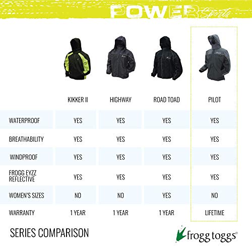 Frogg Toggs Road Toad Reflective Waterproof Rain Jacket, Hivis Green, Large