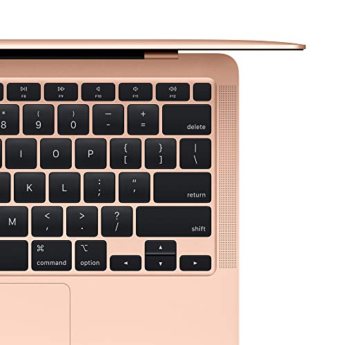 Apple 2020 MacBook Air Laptop M1 Chip, 13' Retina Display, 8GB RAM, 256GB SSD Storage, Backlit Keyboard, FaceTime HD Camera, Touch ID. Works with iPhone/iPad; Gold