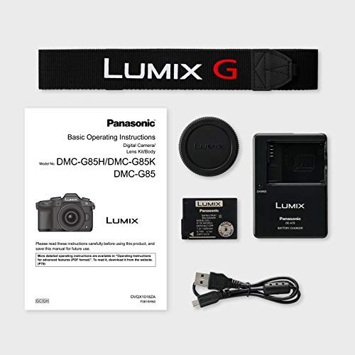 Panasonic LUMIX G85 4K Digital Camera, 12-60mm Power O.I.S. Lens, 16 Megapixel Mirrorless Camera, 5 Axis In-Body Dual Image Stabilization, 3-Inch Tilt and Touch LCD, DMC-G85MK (Black)