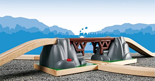BRIO World - 33391 Collapsing Bridge | 3 Piece Toy Train Accessory for Kids Age 3 and Up