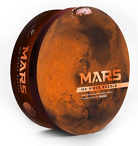 Chronicle Books Mars 100 Piece Puzzle: Featuring Photography from The Archives of NASA (Shaped Space Puzzle, Photography Puzzles, NASA Puzzle, Solar System Puzzle)