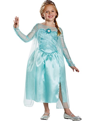 Disney's Frozen Elsa Snow Queen Gown Classic Girls Costume, X-Small/3T-4T