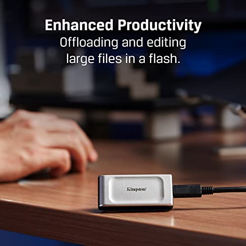 Kingston XS2000 2TB High Performance Portable SSD with USB-C | Pocket-sized | USB 3.2 Gen 2x2 | External Solid State Drive | Up to 2000MB/s | SXS2000/2000G
