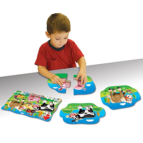 The Learning Journey: My First Puzzle Sets 4-In-A-Box Farm – Farm-Themed Puzzle Sets - Educational Toddler Toys and Activities for Children Ages 2-5