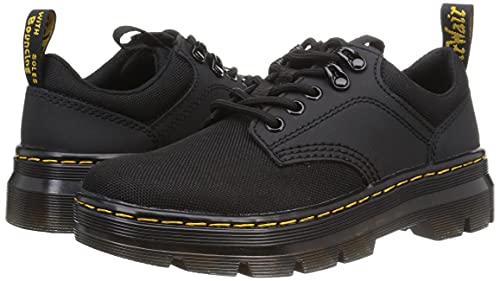 Dr. Martens unisex adult 5 Tie Shoe Oxford, Black Extra Tough 50/50+ajax, 9 Women 8 Men US