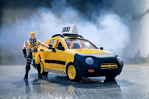 Fortnite Joy Ride Taxi Vehicle, Vehicle with 4-inch Articulated Cabbie Figure