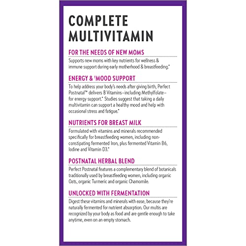 New Chapter, Postnatal Vitamins Lactation Supplement with Fermented Probiotics + Wholefoods + Vitamin D3 + B Vitamins + Organic NonGMO Ingredients , Multi, 192 Count