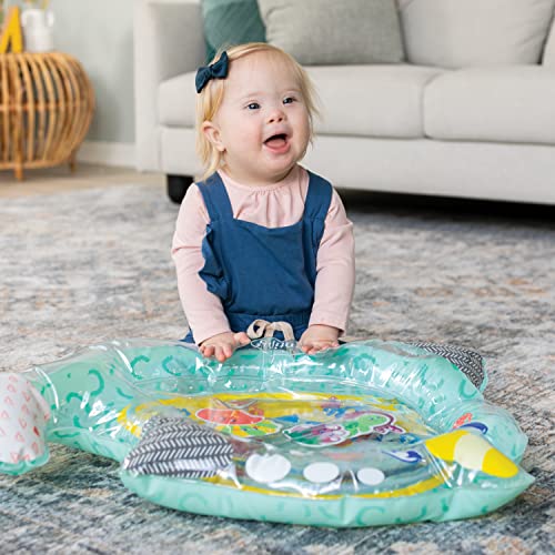 Infantino Wee Wild Ones Pat and Play Water Mat - Narwhal Themed Water mat for Infants and Older Babies, for Tummy time and Sensory Play