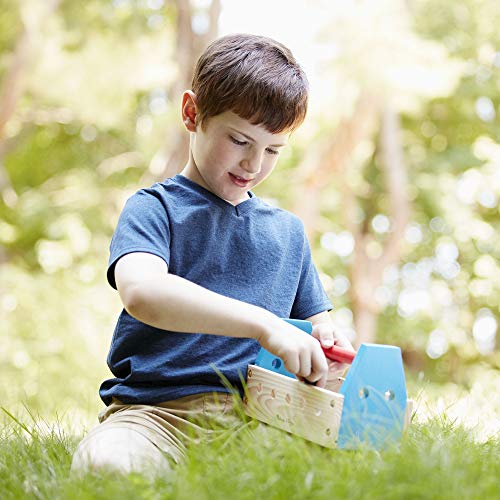 Melissa and Doug Take-Along Tool Kit Wooden Construction Toy (24 pcs)