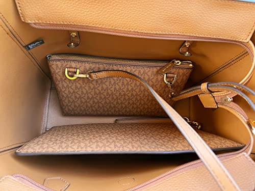 Michael Kors Maisie Large Pebbled Leather 3-in-1 Tote Bag Luggage MK Multi