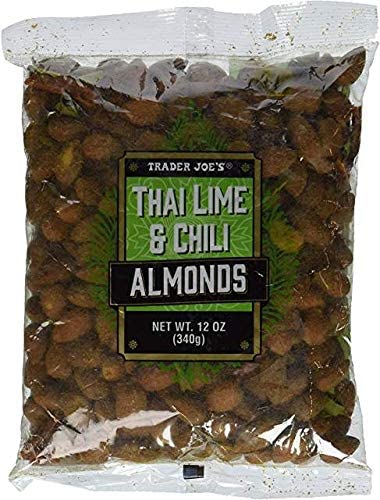 Trader Joe's Thai Lime and Chili Almonds 12 oz (Pack of 2)