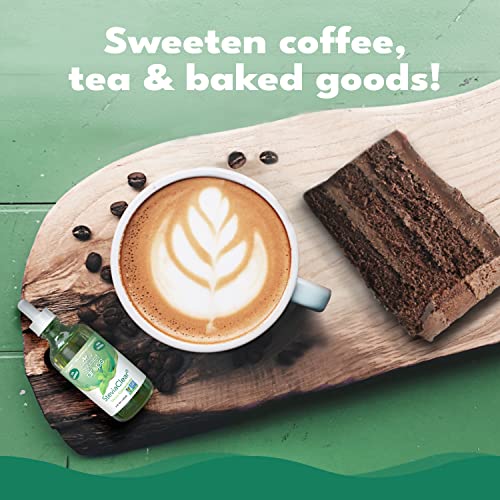 SweetLeaf SteviaClear Sweet Drops - Stevia Liquid Drops Sweetener, Pure Stevia Drops with No Bitter Aftertaste, Liquid Sugar Alternative, Zero Calorie, Keto Food, Non-GMO SweetLeaf Stevia, 4 Fl Oz