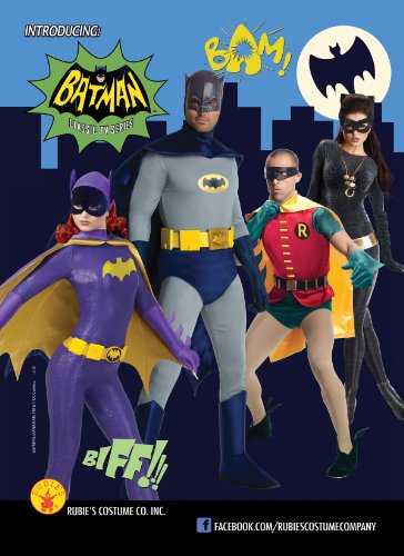 Rubie's mens Grand Heritage Classic Tv Batman Circa 1966 Adult Sized Costumes, Blue/Gray, Standard US