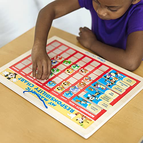 Melissa and Doug Disney Mickey Mouse Clubhouse My Magnetic Responsibility Chart - Toddler Routine, Kids Reward Board, Reward Chart For Toddlers and Kids Ages 3+