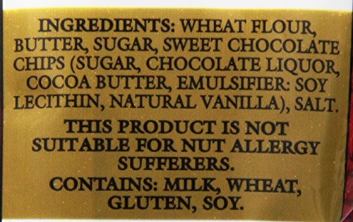 Walker's Shortbread Mini Chocolate Chip Cookies, Pure Butter Shortbread Cookies, 4.4 Oz (Pack of 6)