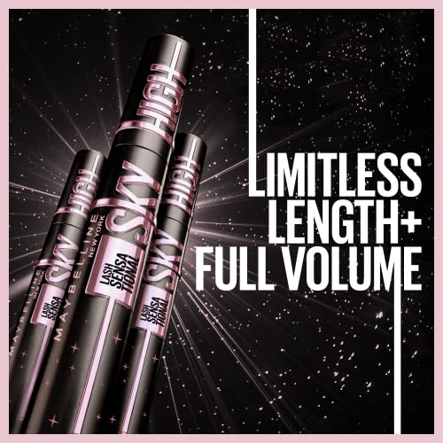 Maybelline Lash Sensational Sky High Washable Mascara Makeup, Volumizing, Lengthening, Defining, Curling, Multiplying, Buildable Formula, Cosmic Black, 1 Count