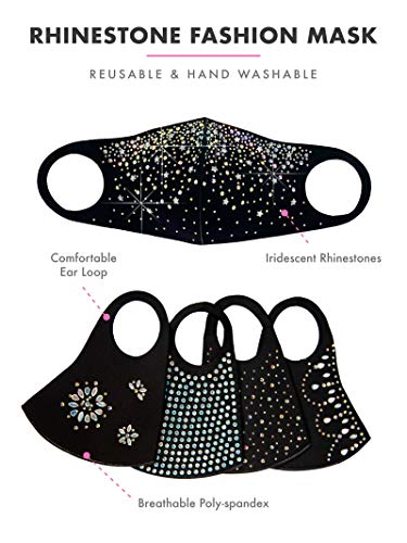 Leg Avenue M1018-10122 Liberty Rhinestone Face Mask, O/S, Multicolor
