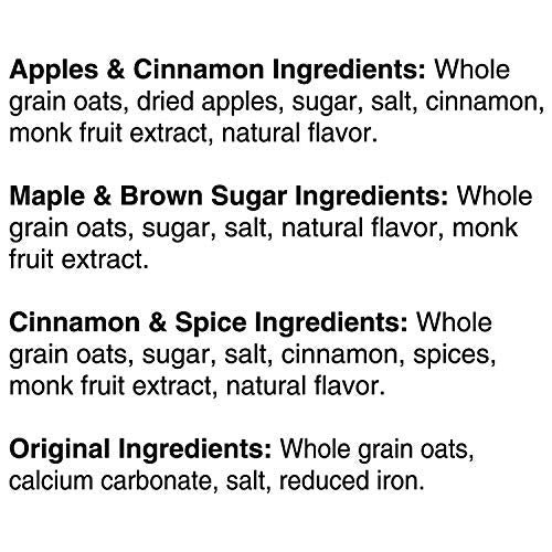 Quaker Instant Oatmeal, Lower Sugar, 4 Flavor Variety Pack, Individual Packets, 48 Count