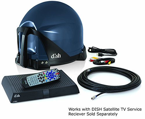 KING VQ4500 Tailgater Portable/Roof Mountable Satellite TV Antenna (for use with DISH) , Gray , Western Arc Satellites
