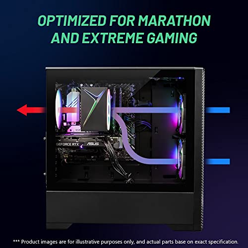 Skytech Blaze 3.0 Gaming PC Desktop – Intel Core i5 12400F 2.5 GHz, NVIDIA RTX 3060, 500GB NVME SSD, 16GB DDR4 RAM 3200, 600W Gold PSU, 11AC Wi-Fi, Windows 11 Home 64-bit