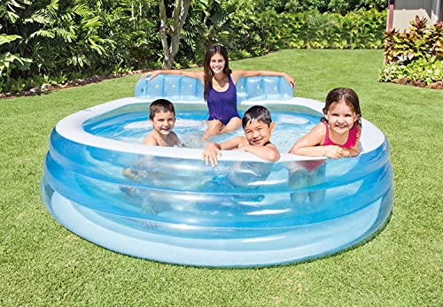 Intex Swim Center™ Inflatable Family Lounge Pool, 90' X 86' X 31', for Ages 3+