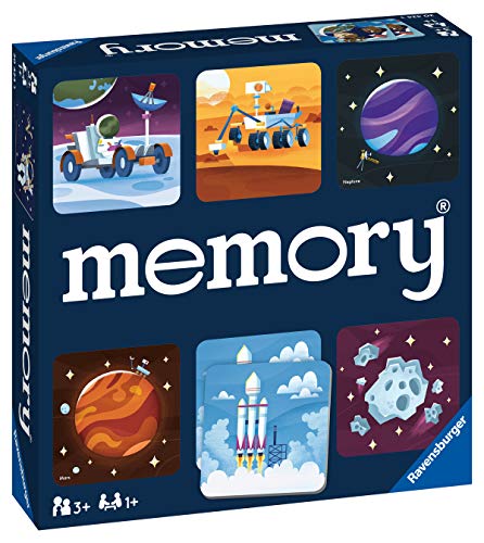 Ravensburger Space Memory Game for Boys and Girls Age 3 and Up! - A Fun and Fast Cosmic Matching Game (20424)