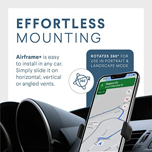Kenu Airframe+, Air Vent Car Phone Holder Mount, Cell Phone Stand for Car, Expandable Grip and 360 Degree Pivot, Compatible with Latest iPhones, Samsungs, and Androids