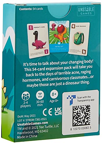 TeeTurtle Happy Little Dinosaurs: Perils of Puberty Expansion Pack