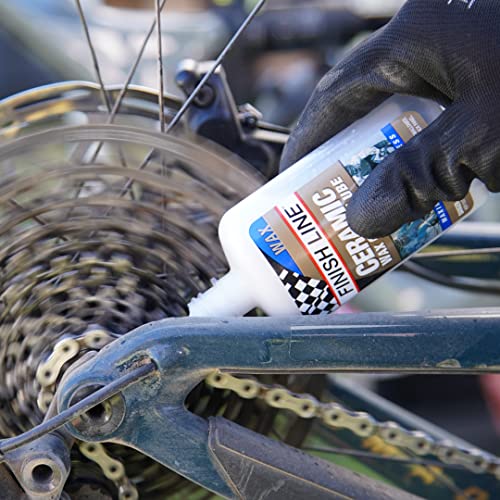 Finish Line Ceramic WAX Bicycle Chain Lube, 4-Ounce Drip Squeeze Bottle