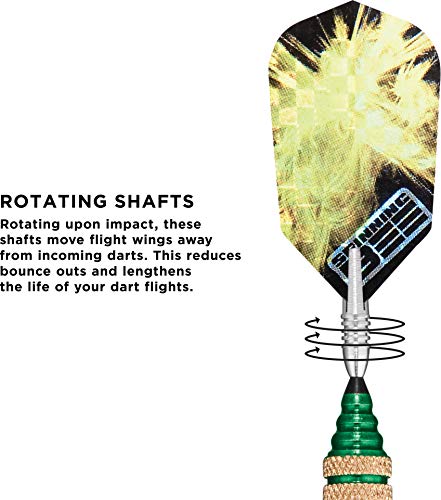 Viper Spinning Bee Soft Tip Darts with Casemaster Storage/Travel Case, Green, 16 Grams