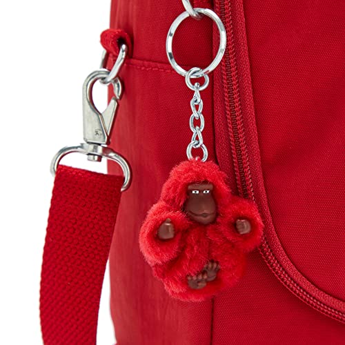 Kipling Women's New Kichirou, Insulated Bag, Nylon Lunch Tote, Cherry Tonal