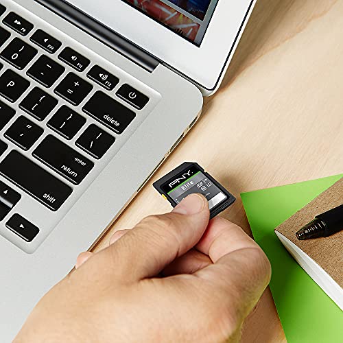 PNY 64GB Elite Class 10 U1 V10 SDXC Flash Memory Card - 100MB/s, Class 10, U1, V10, Full HD, UHS-I, Full Size SD