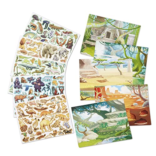 Melissa and Doug Reusable Sticker Pad Bundle - Jungle, Farm and Under the Sea - Art Activities For Kids, Restickable Stickers, Arts And Crafts For Kids Ages 3+