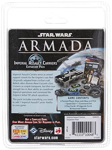 Star Wars Armada Imperial Assault Carriers EXPANSION PACK | Miniatures Battle Game | Strategy Game for Adults and Teens | Ages 14+ | 2 Players | Avg. Playtime 2 Hours | Made by Fantasy Flight Games
