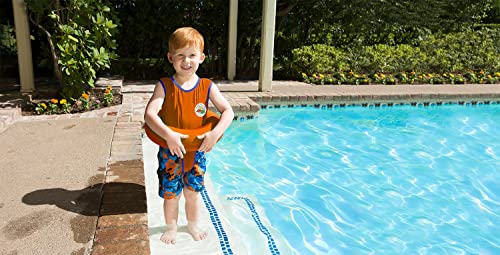 Poolmaster Learn-to-Swim Swimming Pool Float Tube Swim Trainer for Kids, Orange