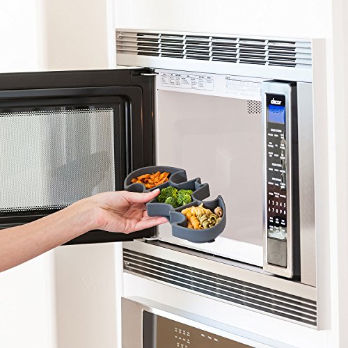 Bumkins DC Comics Silicone Grip Dish Suction, Divided and Baby Toddler Plate, BPA Free, Microwave Dishwasher Safe, Batman